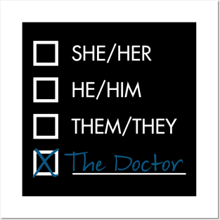 Doctor Who Pronouns Posters and Art